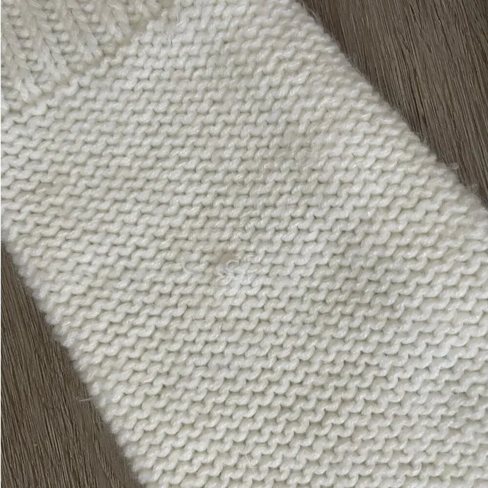 Copper Key Girls Sweater M White Crew Neck Long Sleeve Pullover Open‎ Cable Knit
